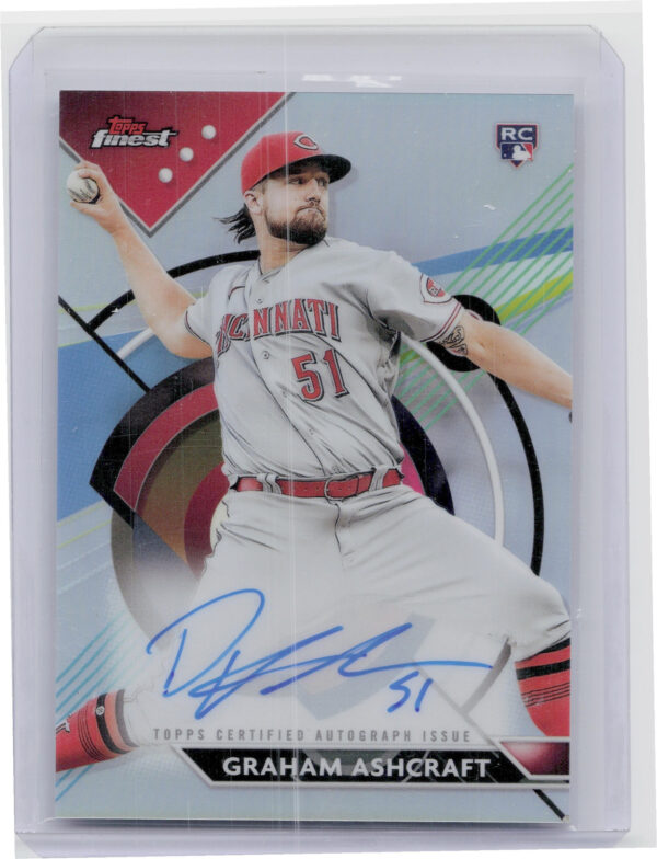 2023 Finest Graham Ashcraft AU #FA-GA Reds Finest Autographs