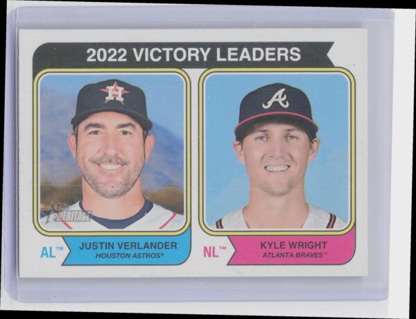 2023 Heritage 2022 Victory Leaders (Justin Verlander / Kyle Wright) #205 Braves
