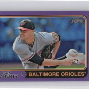 2023 Heritage Jack Flaherty Purple Refractor #571 Orioles