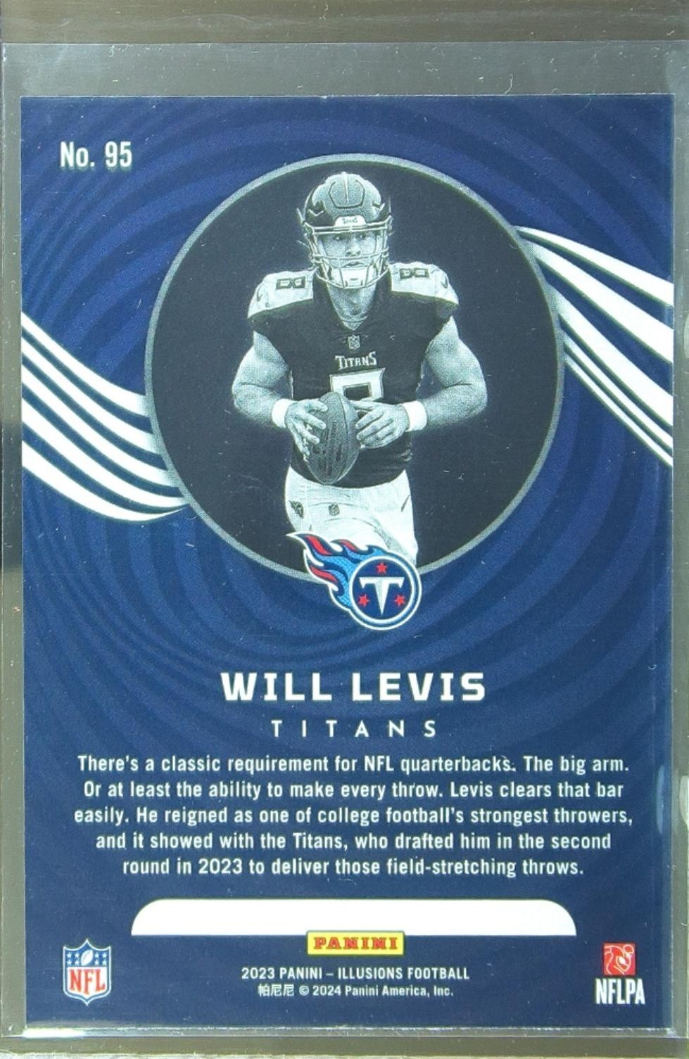 2023 Illusions Will Levis Retail #95 Titans - Image 3