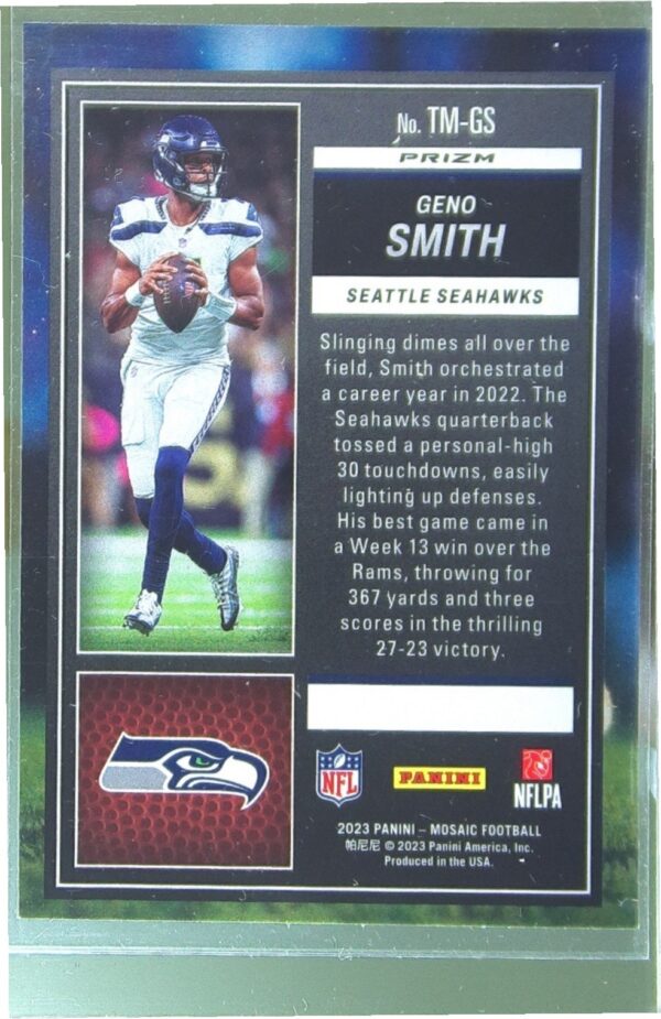 2023 Mosaic Geno Smith #TM-GS Seahawks Touchdown Masters Mosaic - Image 3