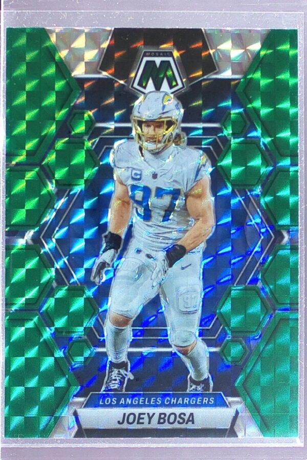2023 Mosaic Joey Bosa Green Mosaic #131 Chargers