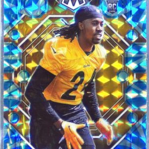 2023 Mosaic Joey Porter Jr. Reactive Blue Mosaic RC #335 Steelers