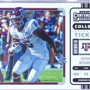 2023 Panini Chronicles Draft Picks Devon Achane RC #11 Aggies Contenders College