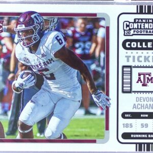 2023 Panini Chronicles Draft Picks Devon Achane RC #11 Aggies Contenders College
