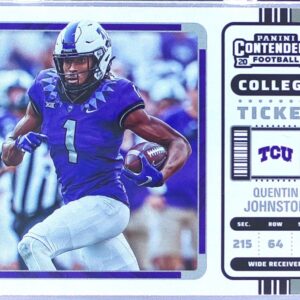 2023 Panini Chronicles Draft Picks Quentin Johnston #12 Frogs Contenders College
