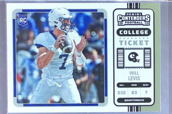 2023 Panini Chronicles Draft Picks Will Levis RC #2 Wildcats Contenders College