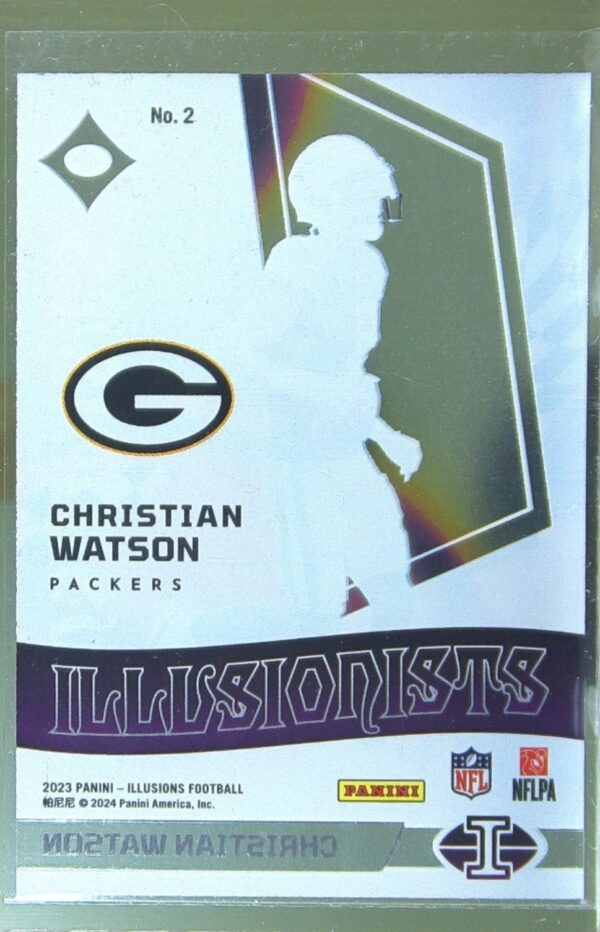 2023 Panini Illusions Christian Watson #2 Packers Illusionists - Image 3