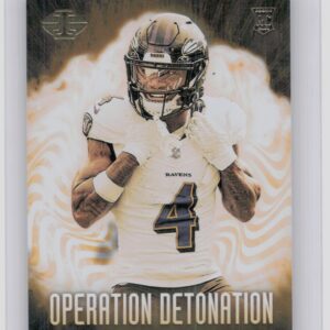 2023 Panini Illusions Zay Flowers RC #25 Ravens Operation Detonation