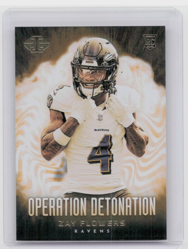 2023 Panini Illusions Zay Flowers RC #25 Ravens Operation Detonation