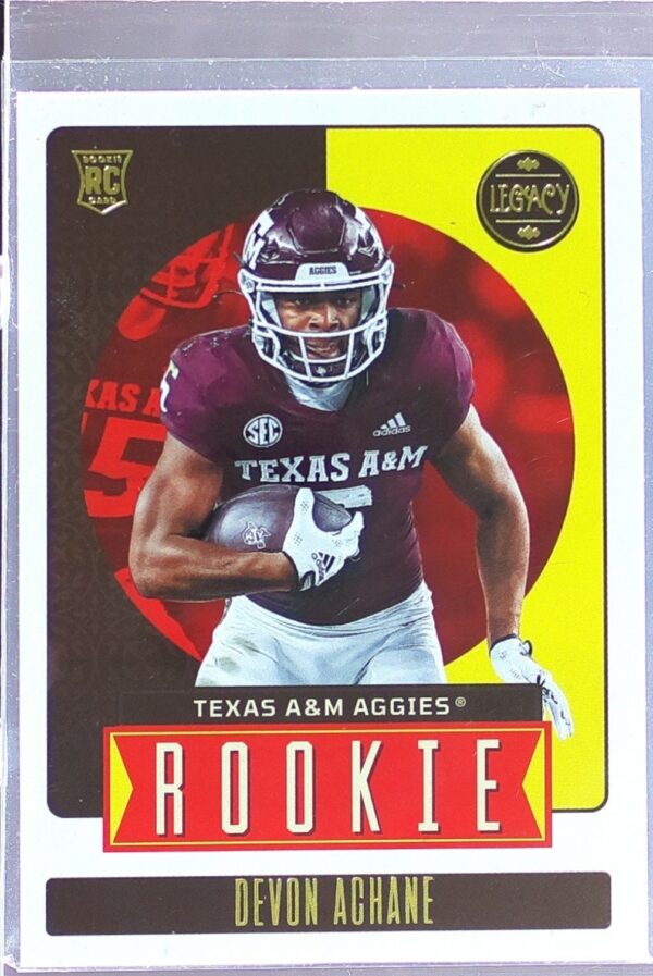 2023 Panini Legacy De'Von Achane RC #196 Aggies