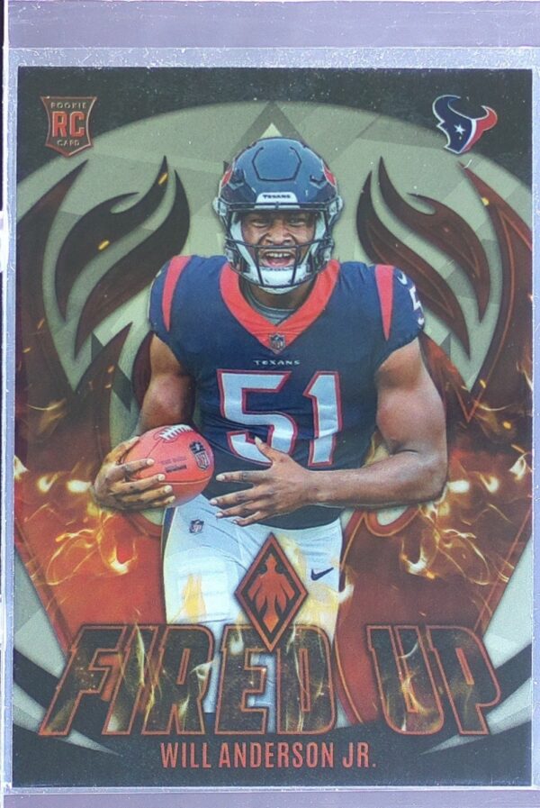 2023 Panini Phoenix Will Anderson Jr. RC #FU-18 Texans Fired Up