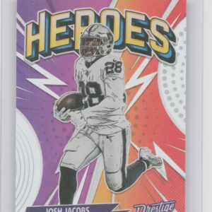 2023 Panini Prestige Josh Jacobs #H-14 Raiders Heroes