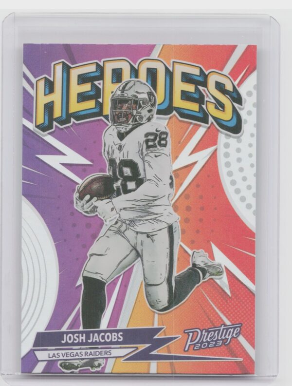 2023 Panini Prestige Josh Jacobs #H-14 Raiders Heroes