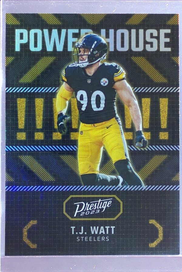 2023 Panini Prestige T.J. Watt #PH-20 Steelers Power House Xtra Points Platinum