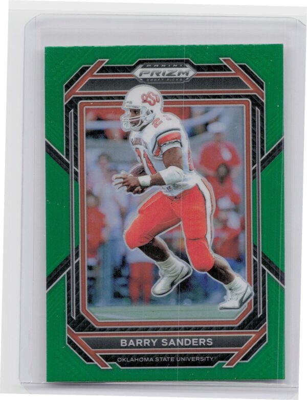 2023 Panini Prizm Draft Picks Barry Sanders Prizms Green #7 Cowboys