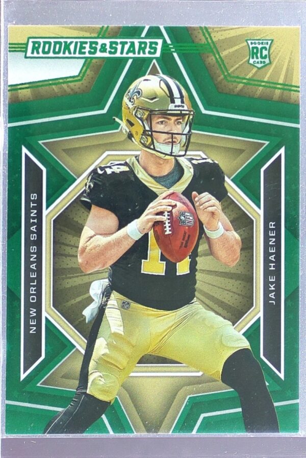 2023 Panini Rookies & Stars Jake Haener Green RC #145 Saints