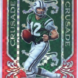 2023 Panini Rookies & Stars Joe Namath #CR-21 Jets Crusade Red Plaid