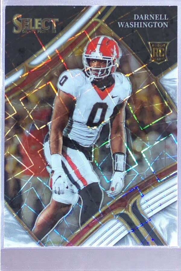 2023 Panini Select Draft Picks Darnell Washington White Lazer Prizm RC #121