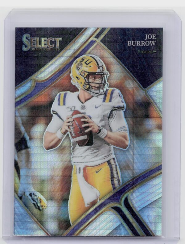 2023 Panini Select Draft Picks Joe Burrow Hyper Prizm #129 Tigers