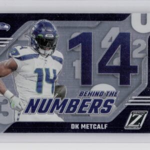 2023 Panini Zenith DK Metcalf #8 Seahawks Behind the Numbers