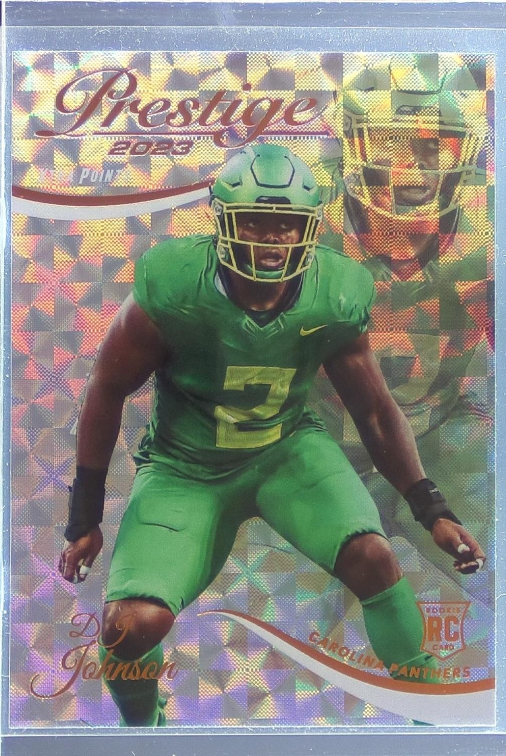 2023 Prestige DJ Johnson Xtra Points Diamond RC #330 Panthers
