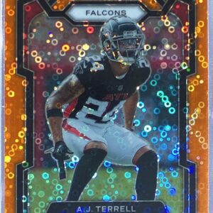 2023 Prizm A.J. Terrell Orange Disco #17 Falcons
