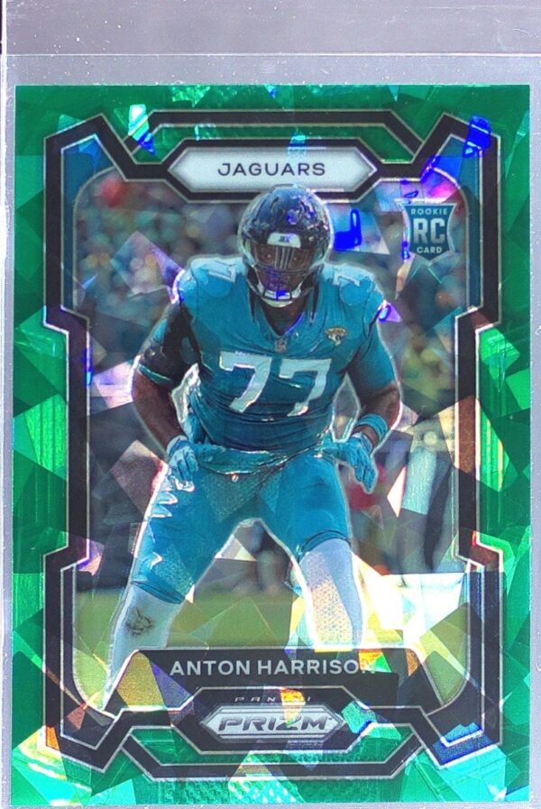 2023 Prizm Anton Harrison Green Ice RC #347 Jaguars