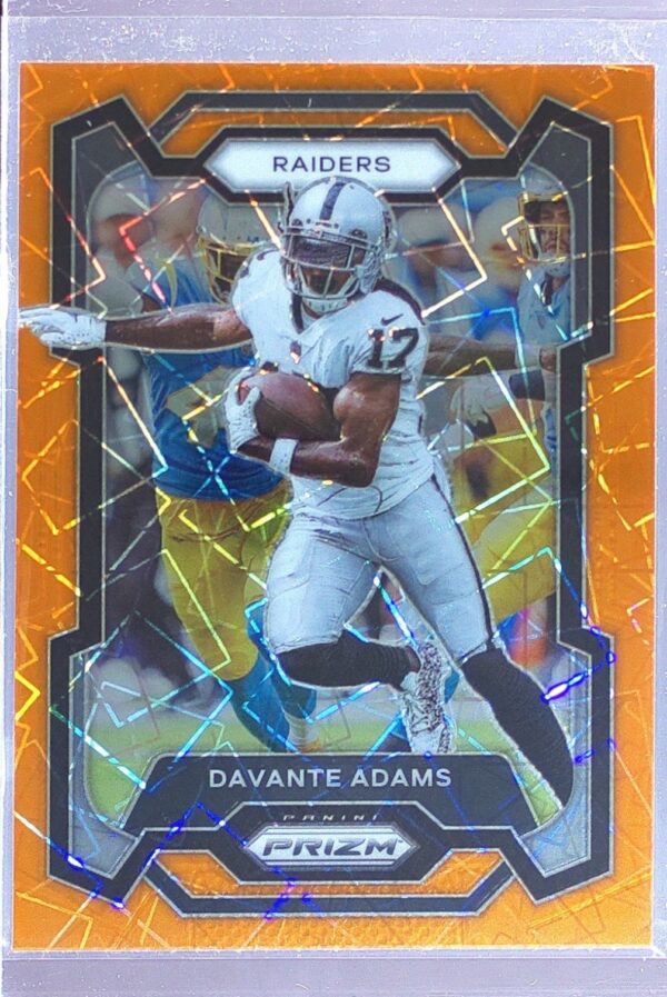 2023 Prizm Davante Adams Orange Lazer #174 Raiders