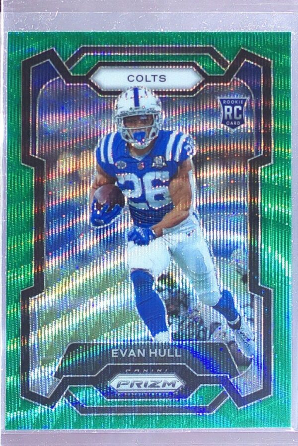 2023 Prizm Evan Hull Green Wave RC #344 Colts