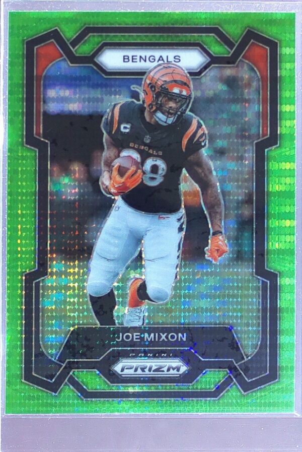 2023 Prizm Joe Mixon Neon Green Pulsar #58 Bengals