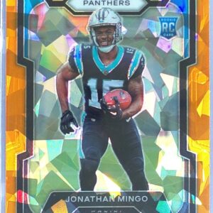 2023 Prizm Jonathan Mingo Orange Ice RC #312 Panthers