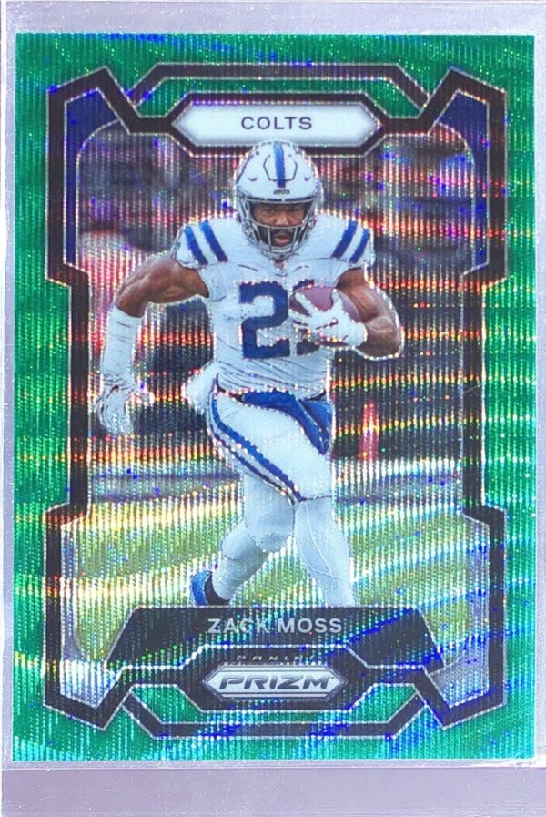 2023 Prizm Zack Moss Green Wave #132 Colts