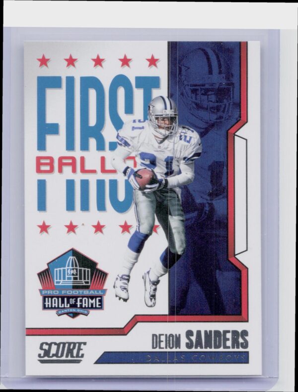 2023 Score Deion Sanders #4 Cowboys First Ballot Hall of Fame
