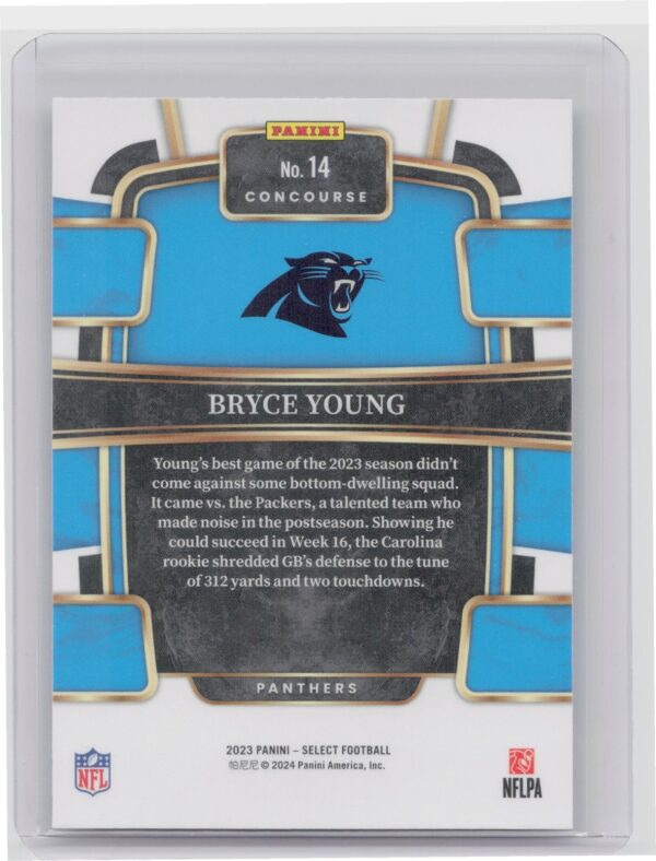 2023 Select Bryce Young RC #14 Panthers - Image 3