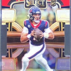 2023 Select C.J. Stroud Red and Yellow Prizms Die Cuts RC #41 Texans