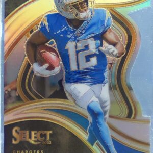 2023 Select Derius Davis Silver Prizms Die Cuts RC #277 Chargers