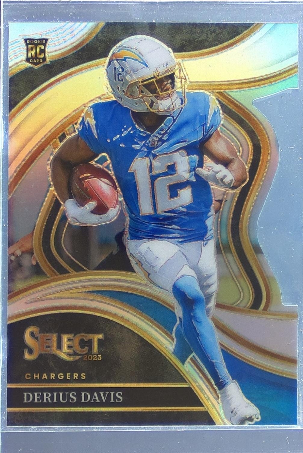 2023 Select Derius Davis Silver Prizms Die Cuts RC #277 Chargers