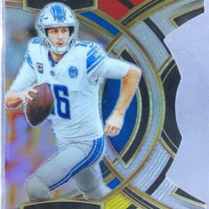 2023 Select Jared Goff Red and Yellow Prizms Die Cuts #178 Lions