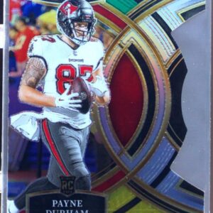 2023 Select Payne Durham Green and Yellow Prizms Die Cuts RC #155 Buccaneers