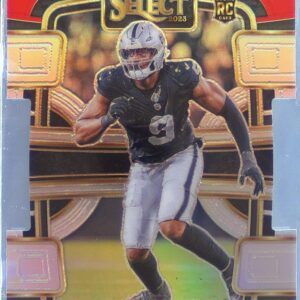 2023 Select Tyree Wilson Red and Yellow Prizms Die Cuts RC #60 Raiders