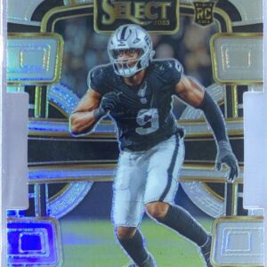 2023 Select Tyree Wilson Silver Prizms Die Cuts RC #60 Raiders