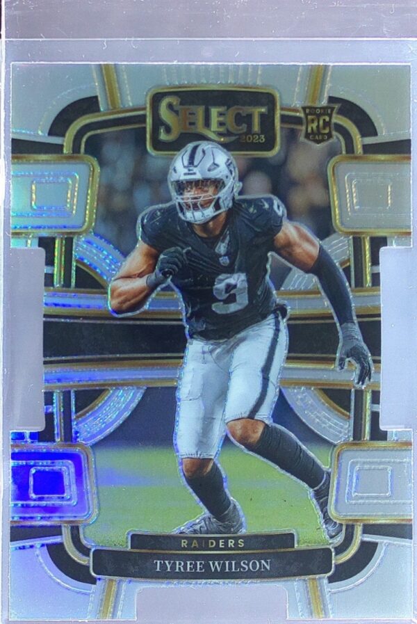 2023 Select Tyree Wilson Silver Prizms Die Cuts RC #60 Raiders