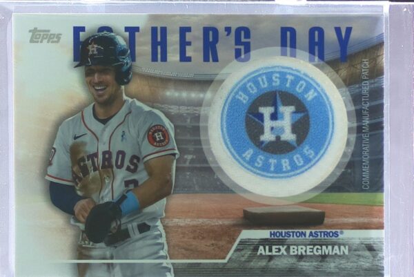 2023 Topps Alex Bregman #FD-AB Astros Father's Day Commemorative Team Patches
