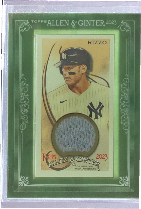 2023 Topps Allen & Ginter Anthony Rizzo JSY #MFR-ARI Yankees Framed Mini Relics