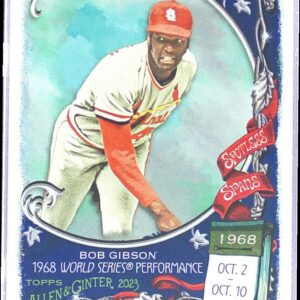2023 Topps Allen & Ginter Bob Gibson #SS-3 Cardinals Spotless Spans
