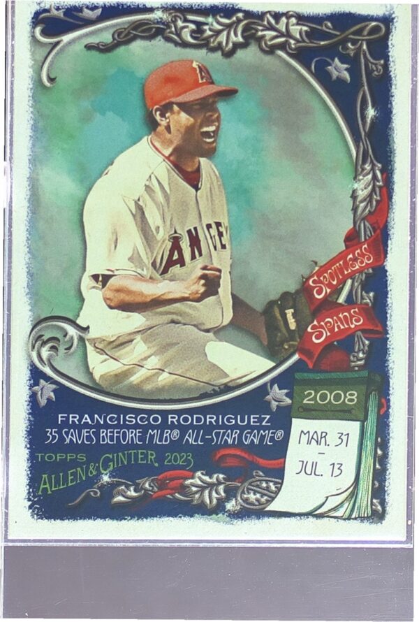 2023 Topps Allen & Ginter Francisco Rodriguez #SS-12 Angels Spotless Spans