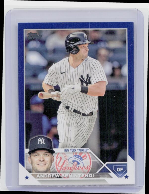 2023 Topps Andrew Benintendi Royal Blue #197 Yankees