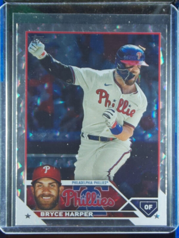 2023 Topps Bryce Harper Silver Pattern Foilboard #3 Phillies