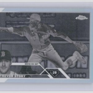 2023 Topps Chrome Trevor Story Negative Refractor #23 Boston Red Sox